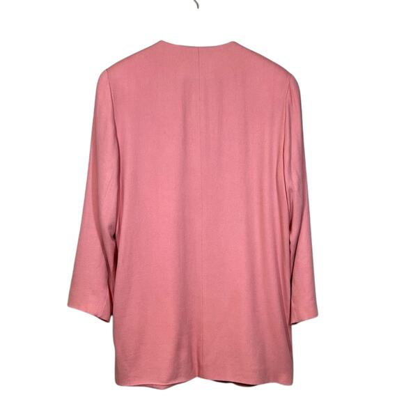 Diane Von Furstenberg Women’s Vintage Wool Blazer Union Made In USA Pink Size 12 - Picture 2 of 10